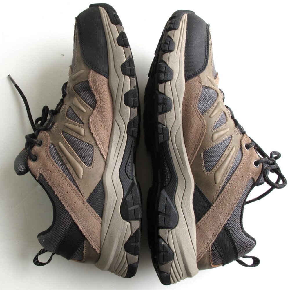 SNEAKERS Tan Gray Size 9.5 SKECHERS Men's Outdoor SHOES Hiking MEMORY FOAM 66275